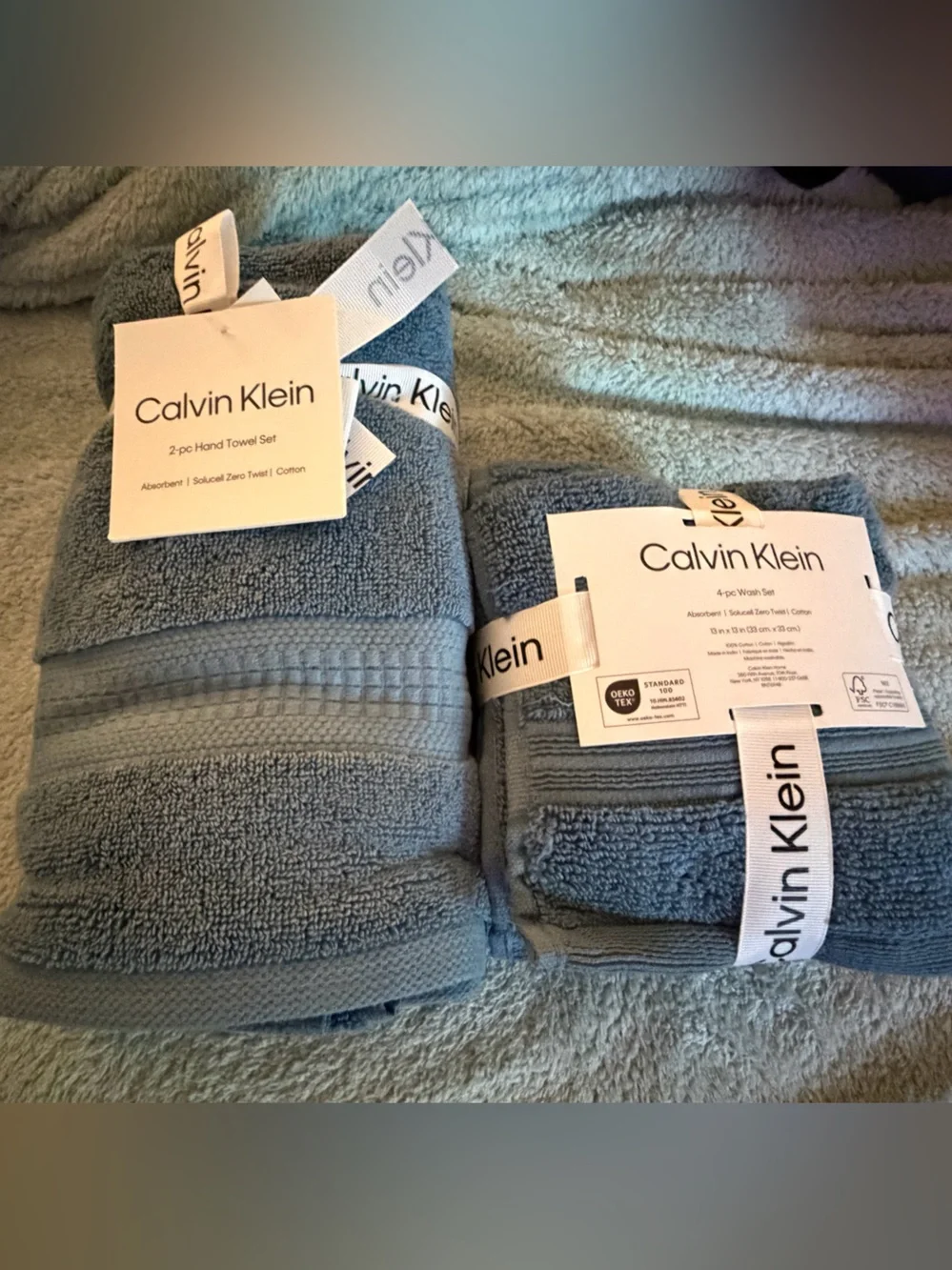 Calvin Klein Slate Blue Towel Set